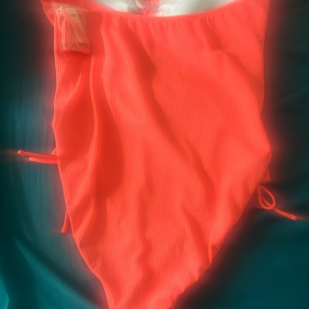 Tropical Coral One Piece Swimsuit - Picture 6 of 6